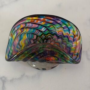 Business Card Holder - Hand Blown Glass
